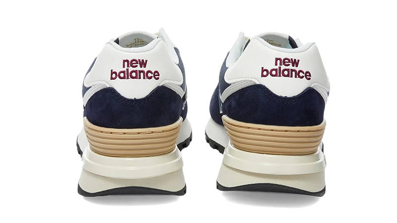 New Balance 574 Suede Navy U574LGBB Back