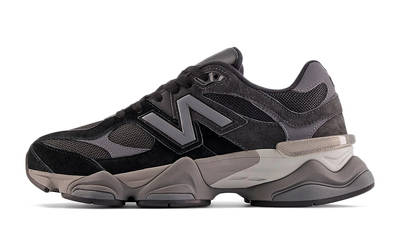 new balance 9060 black with castlerock and rain cloud u9060blk