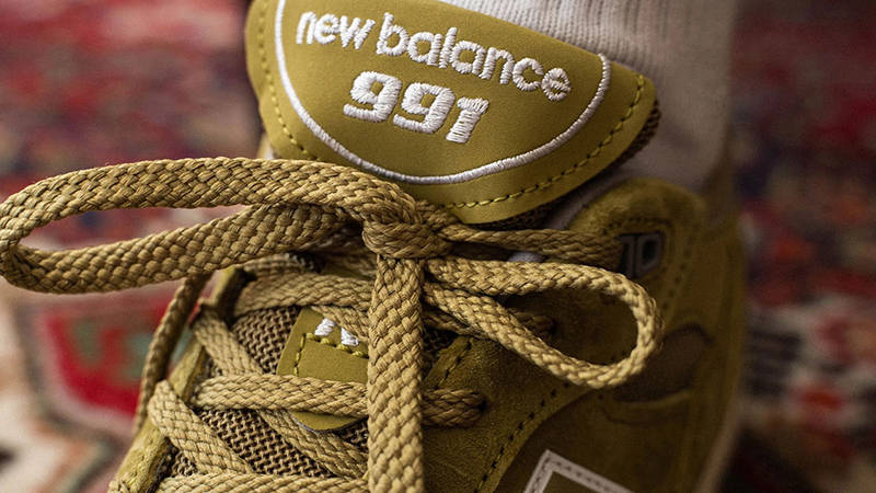New Balance 991 Made in UK Green M991GGW Detail