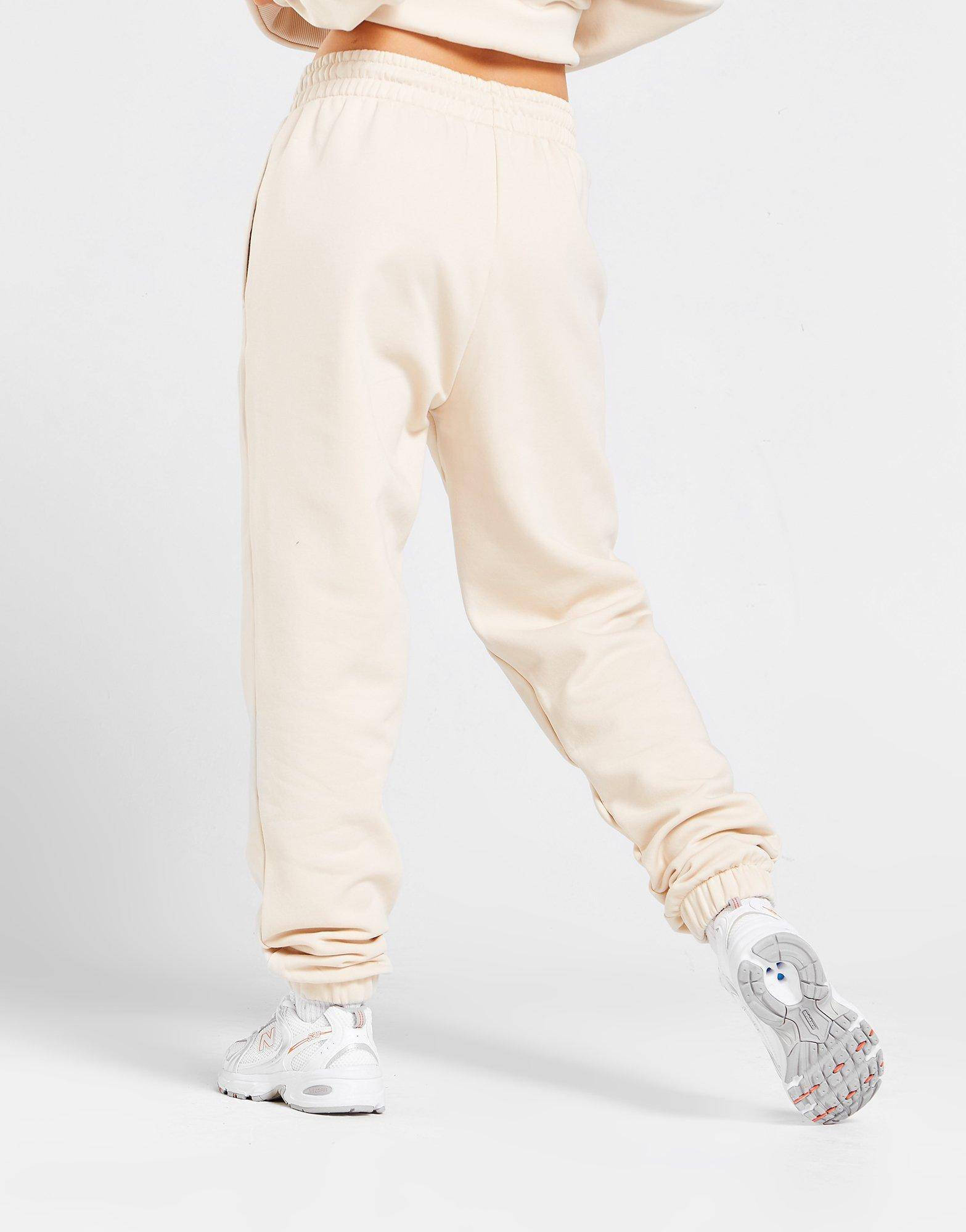 New Balance Fleece Joggers White Backside