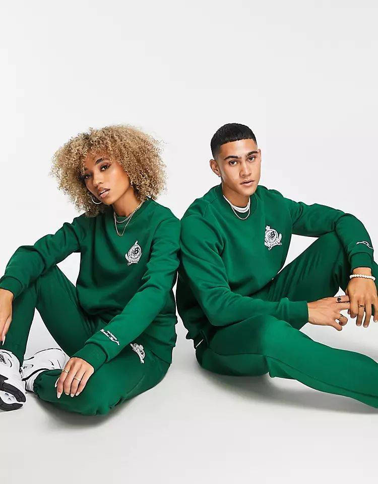 New Balance Members Club Sweatshirt Green Full Image