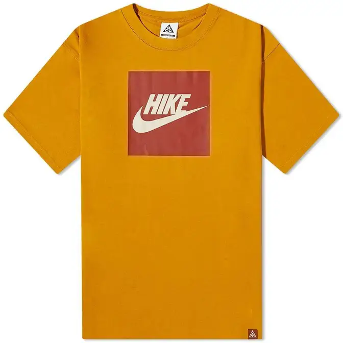 Nike ACG Hike Logo Tee Gold Suede Feature