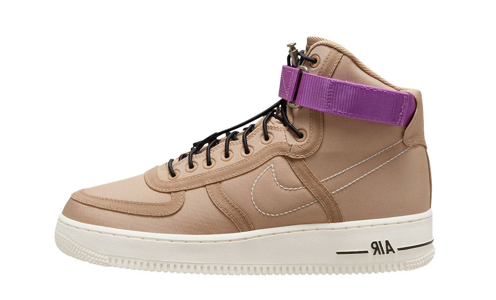 Nike Air Force 1 High Moving Company Tan Purple