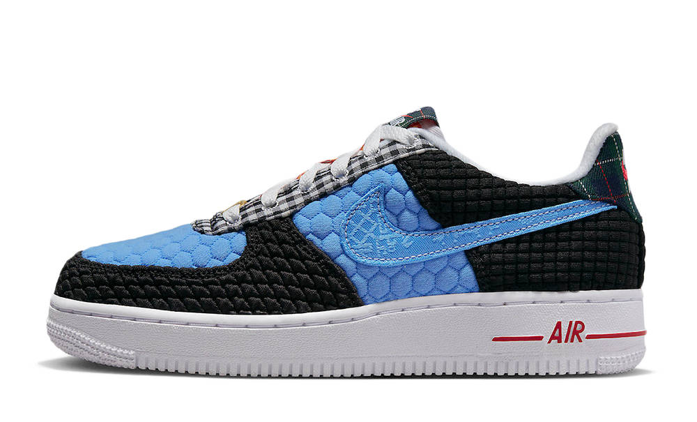 Nike Air Force 1 Low GS Multi Material Black