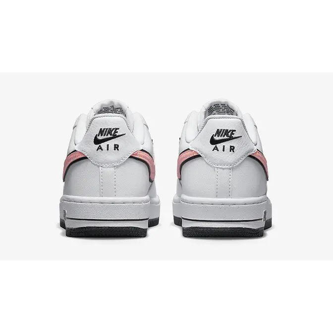 nike air white with pink swoosh background black