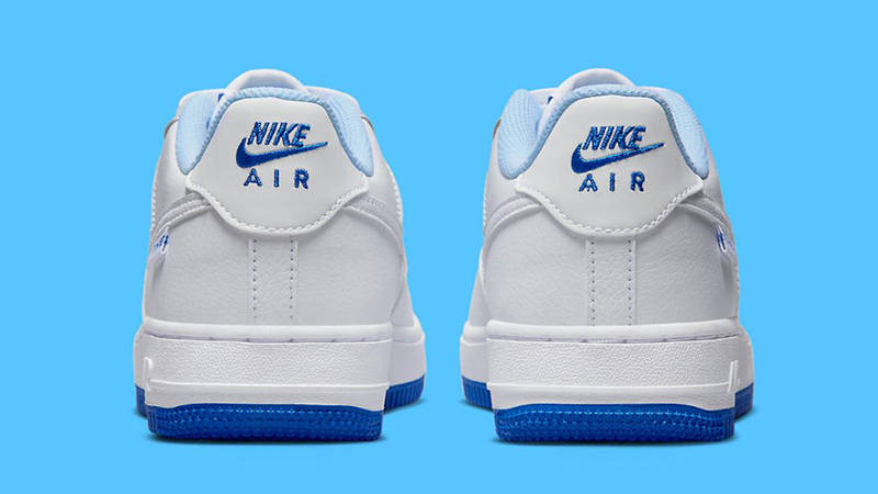 Nike Air Force 1 Low GS White Grey Blue FB1844-111 Back