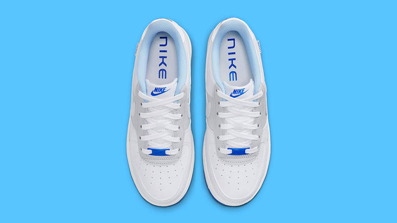 Nike Air Force 1 Low GS White Grey Blue FB1844-111 Top