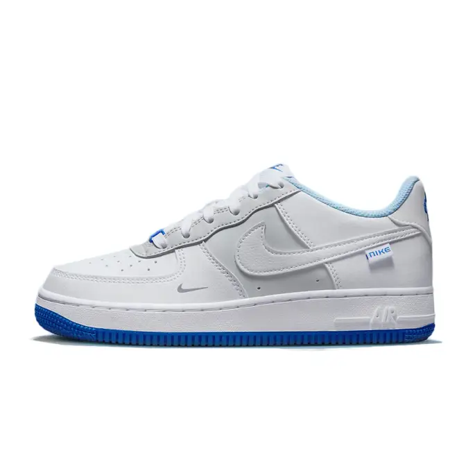 Nike Air Force 1 Low GS White Grey Blue | Where To Buy | FB1844-111 ...