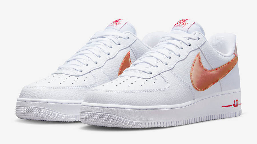 air force 1 white and orange
