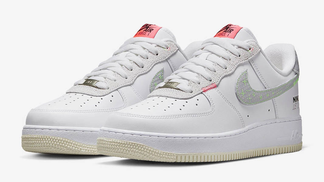 Nike Air Force 1 Low Just Stitch It White FB1853-111 Side