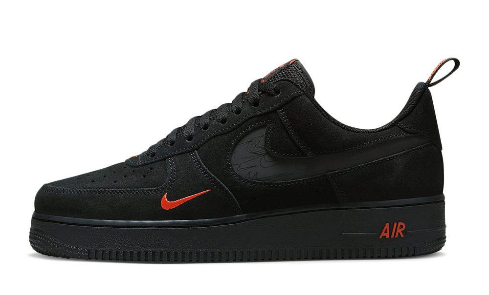 Nike Mens Air Force 1 Low O7" LV Black Iridescent Size 11.5