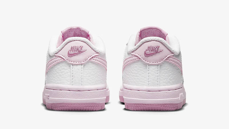 Nike Air Force 1 Low Toddler White Pink CZ1691-107 Back