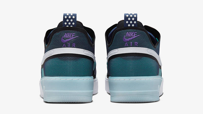 Nike Air Force 1 React Navy Teal DM0573-400 Back