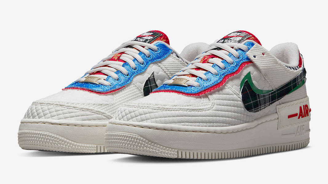 Nike Air Force 1 Shadow Multi Material White DZ5193-100 Side