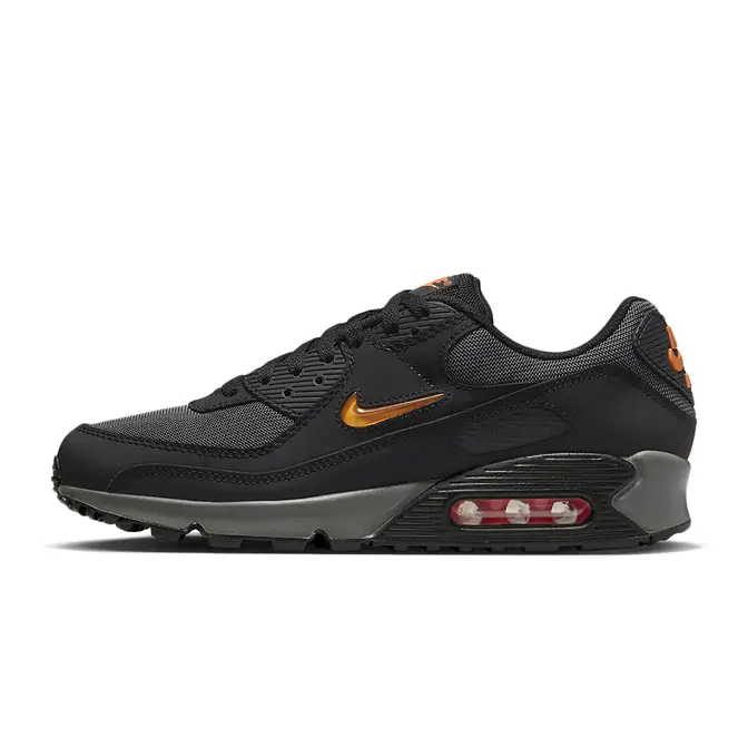 Nike Air Max 90 Black Safety Orange | Where To Buy | DX2656-001 | The ...