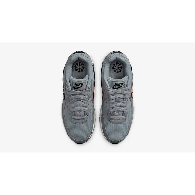 Nike Air Max 90 GS Grey Orange | Where To Buy | DZ5637-001 | The Sole ...