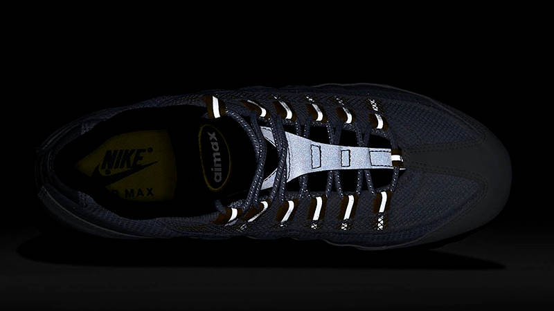 Nike Air Max 95 White Tour Yellow DQ3982-100 on dark 2