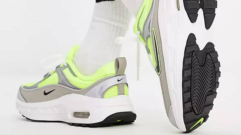 Nike Air Max Bliss Silver Neon Yellow Back