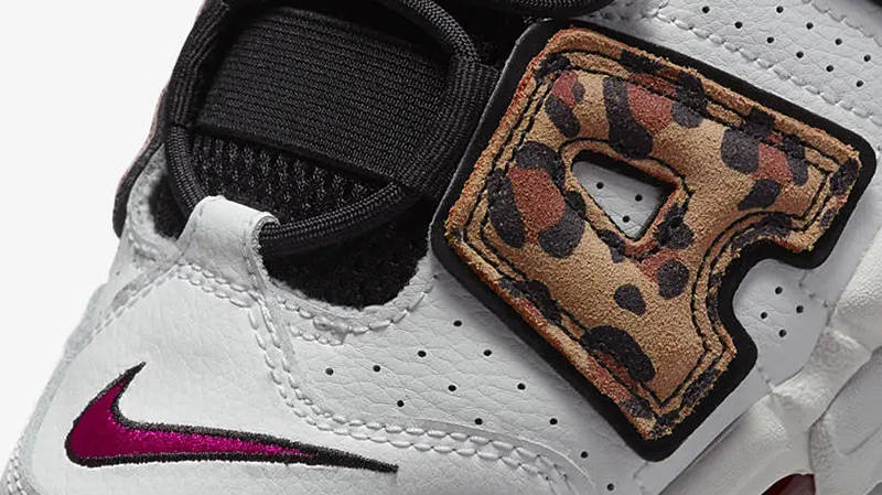 Nike Air More Uptempo Animal White Black DZ4838-100 Detail