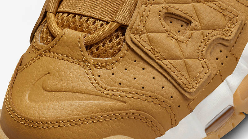 Nike Air More Uptempo Quilted Wheat DX3375-700 Detail