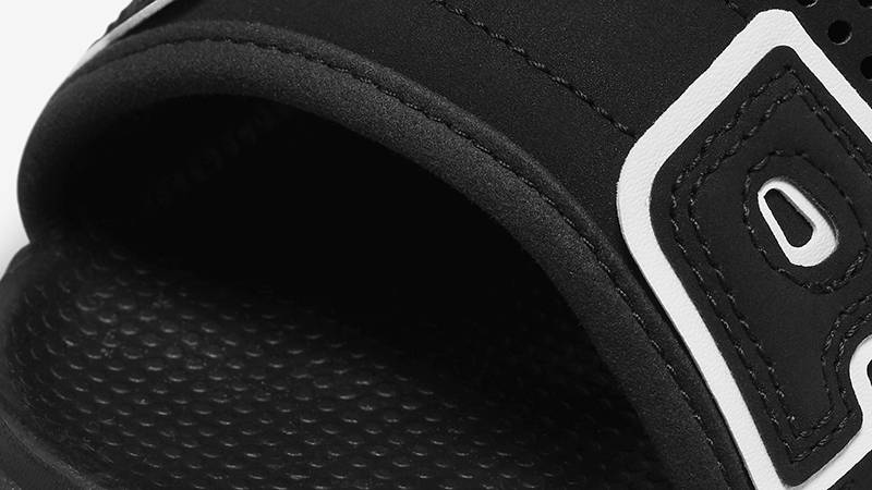 Nike Air More Uptempo Slide Black White DV2132-001 Detail