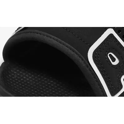Nike Air More Uptempo Slide Black White DV2132-001 Detail