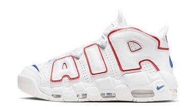 Nike Air More Uptempo White Red Blue