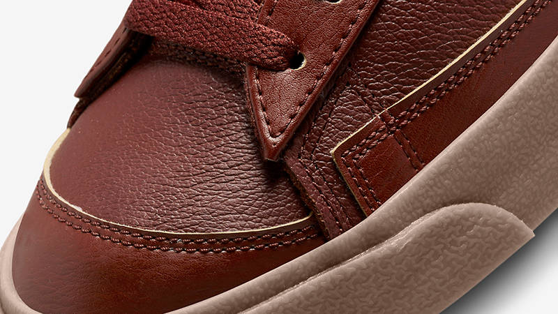 Nike Blazer Low Inspected By Swoosh Brown DQ7670-200 Detail