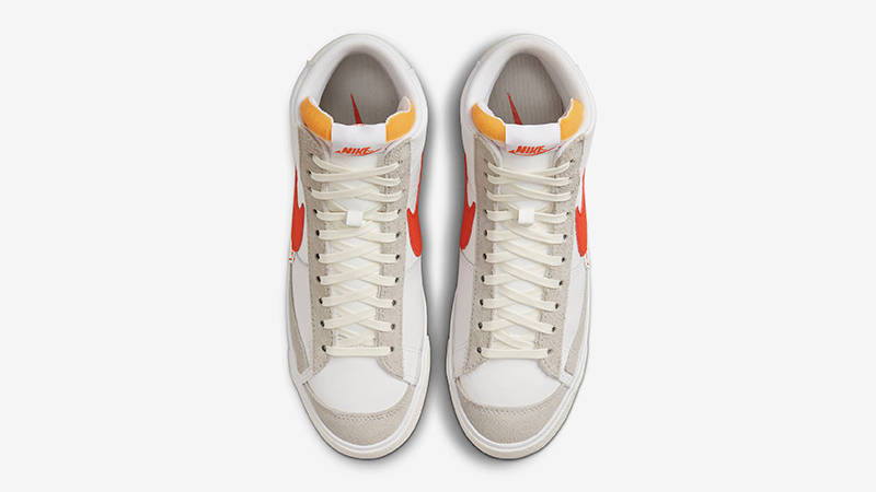 Nike Blazer Mid 77 Remastered White Orange DQ7673-101 Top