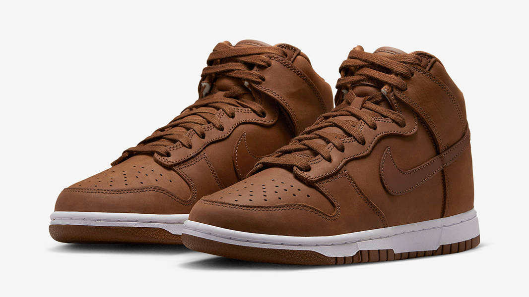 Nike Dunk High Premium Brown Side