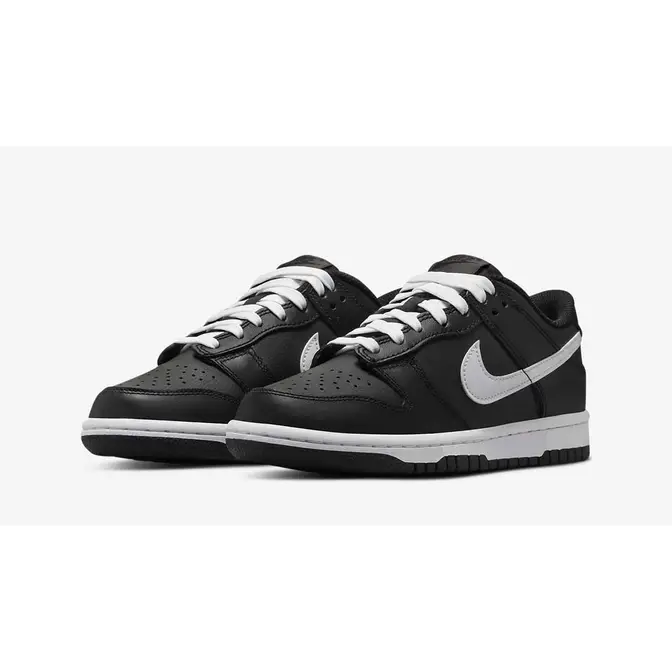 nike dunk low gs black and white