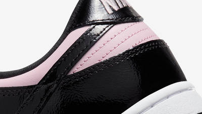 Nike Dunk Low Pink Black Patent DJ9955-600 Detail 2