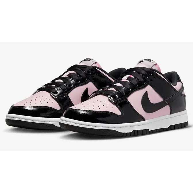 Pink black sale and white nikes