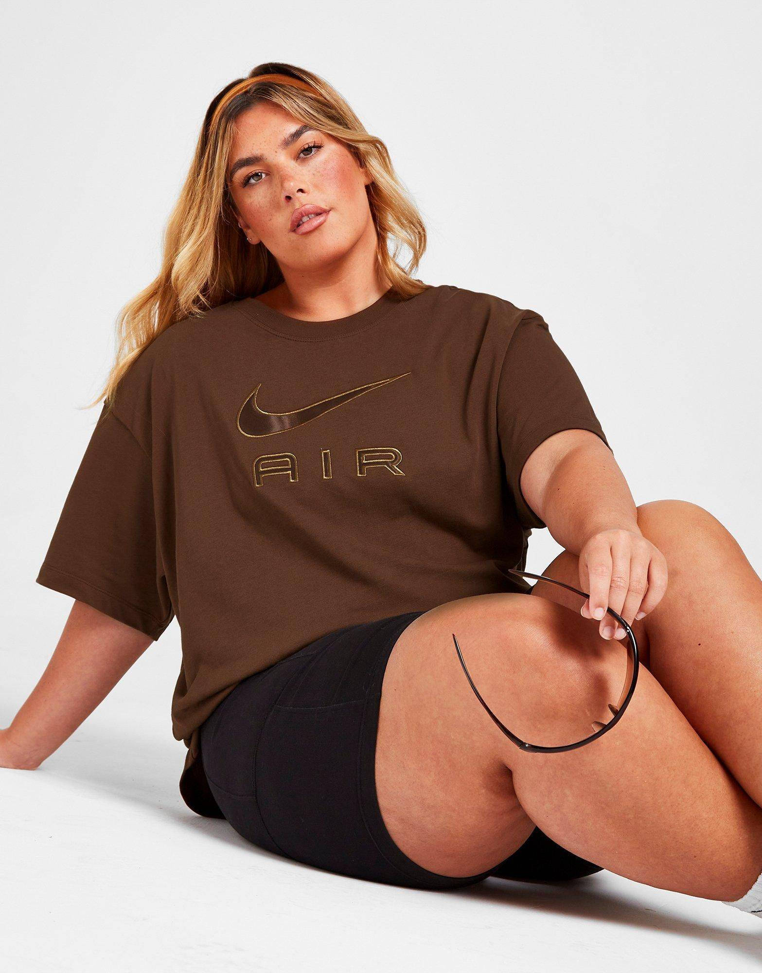nike air brown t shirt