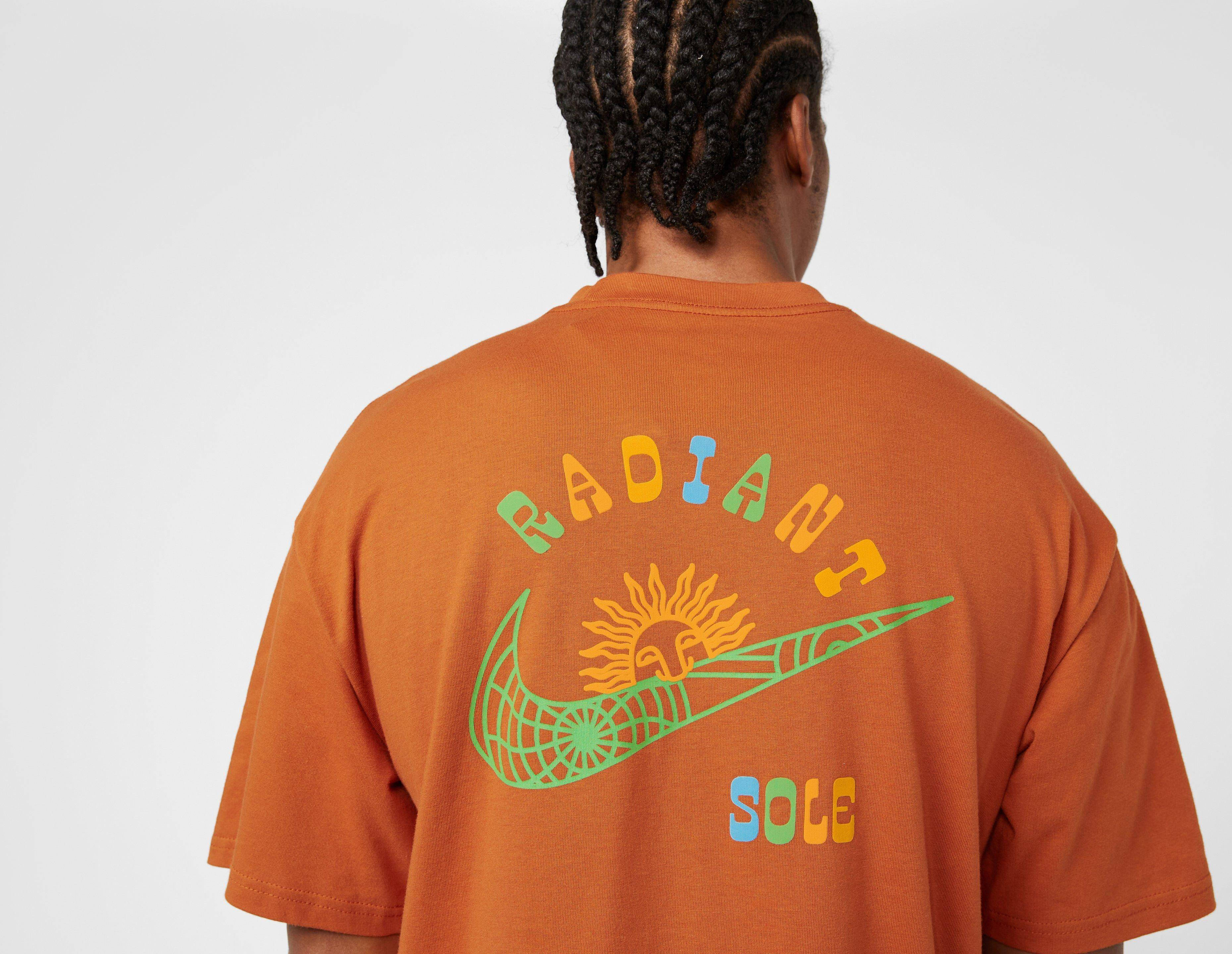 Nike Radiant Sole T-Shirt Orange Backside Closeup