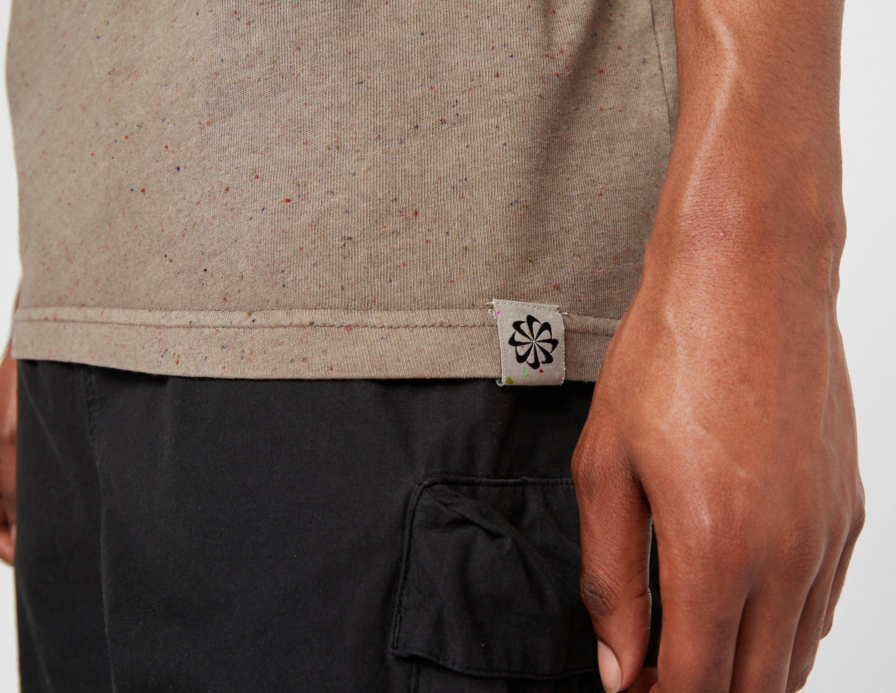 Nike Regrind T-Shirt Grey Logo Tag Closeup