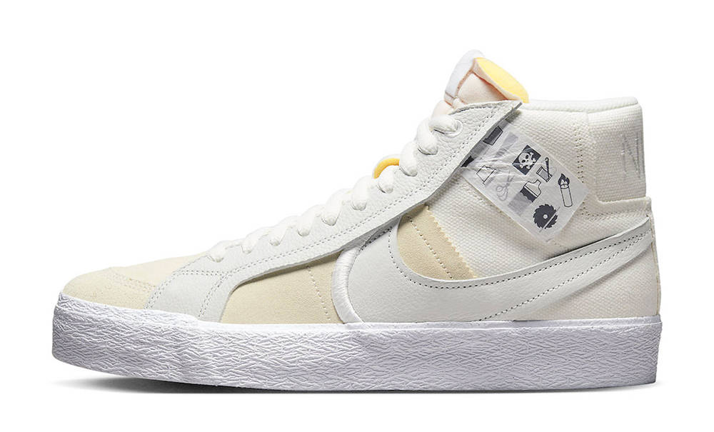 Nike SB Blazer Warning Label White DZ7587-110