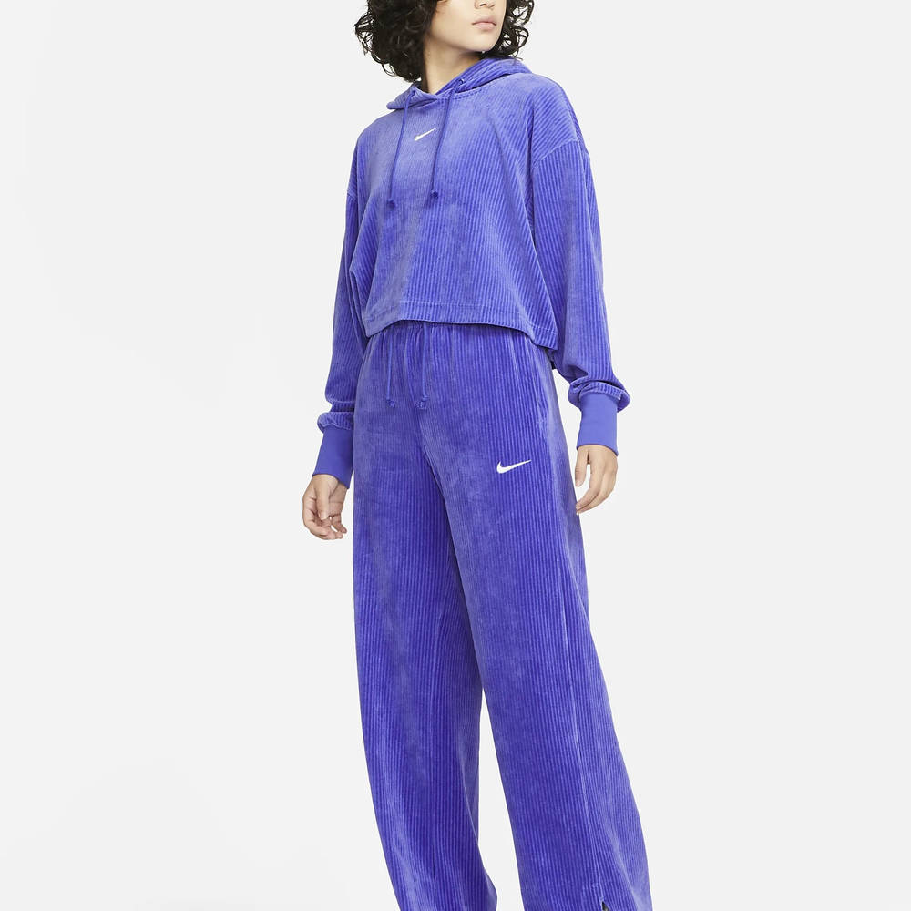 Nike Sportswear Velour WideLeg Trousers Lapis The Sole Supplier