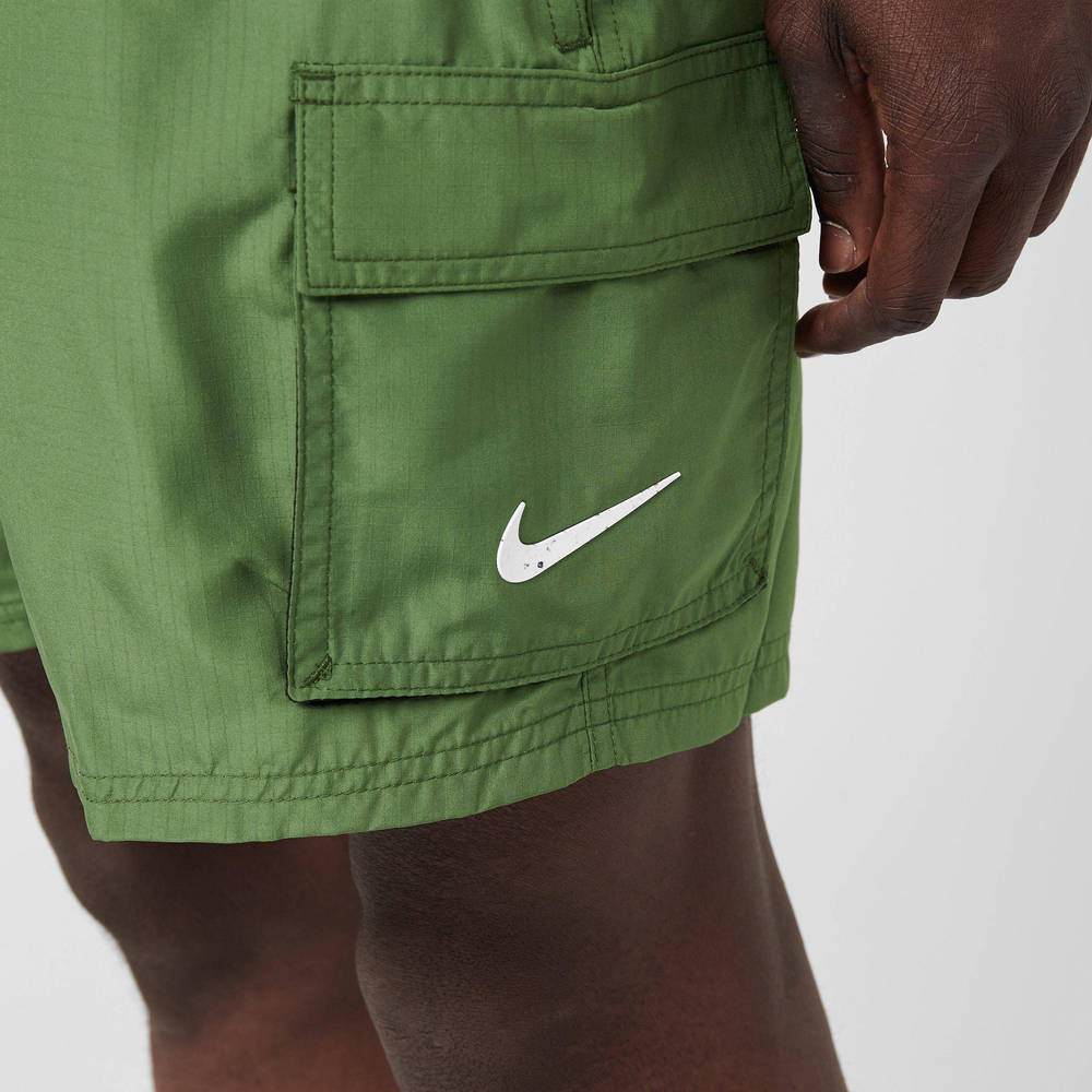 Nike Swim Belted 5 Inch Volley Shorts Green The Sole Supplier
