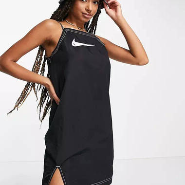 Nike Swoosh Contrast Stitch Fleece Cami Dress