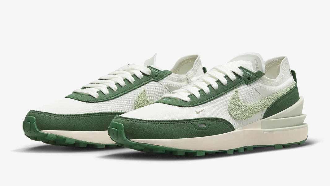 Nike Waffle One Green Sail DX8958-100 Side