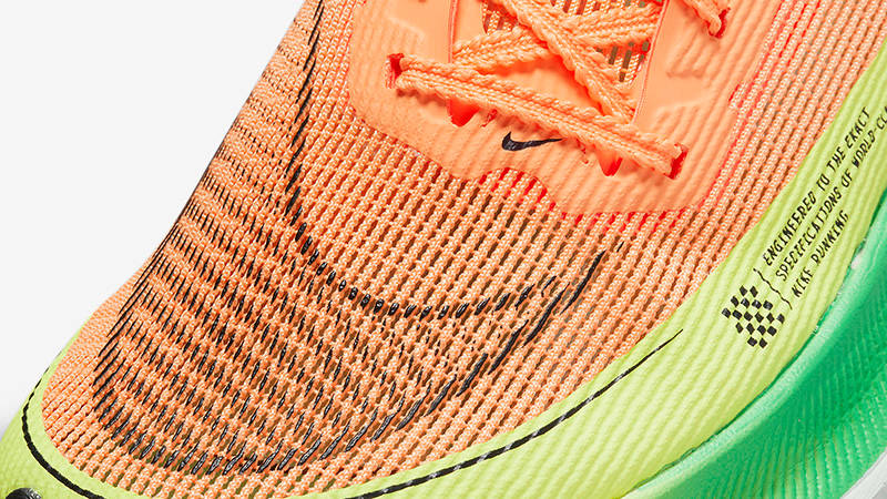 Nike ZoomX Vaporfly Next% 2 Orange Volt CU4123-801 Detail