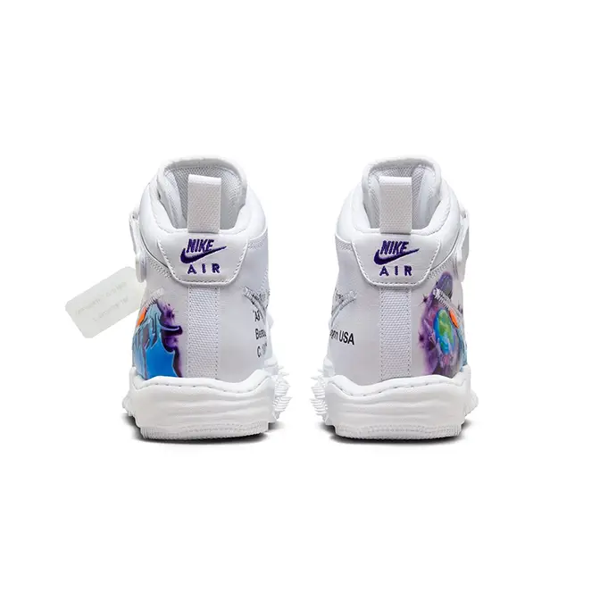 Nike Air Force 1 Mid Off-White Graffiti White Raffles and Release