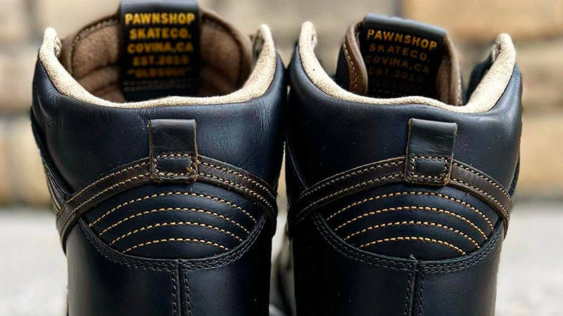 Pawnshop Skate x Nike SB Dunk High Black FJ0445-001 Detail 2