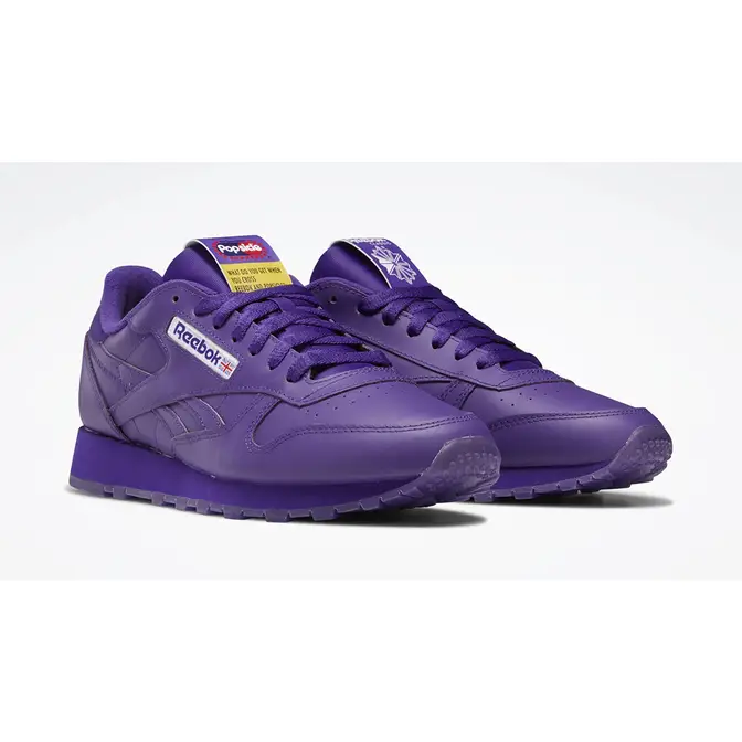 Reebok classic leather homme on sale violet