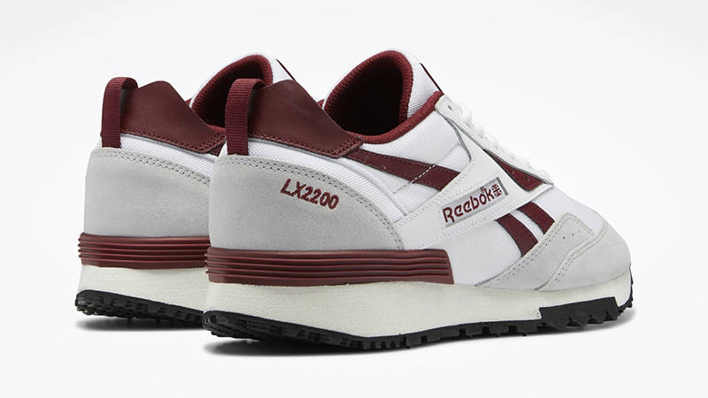 Reebok LX 2200 White Burgundy GY1533 Back