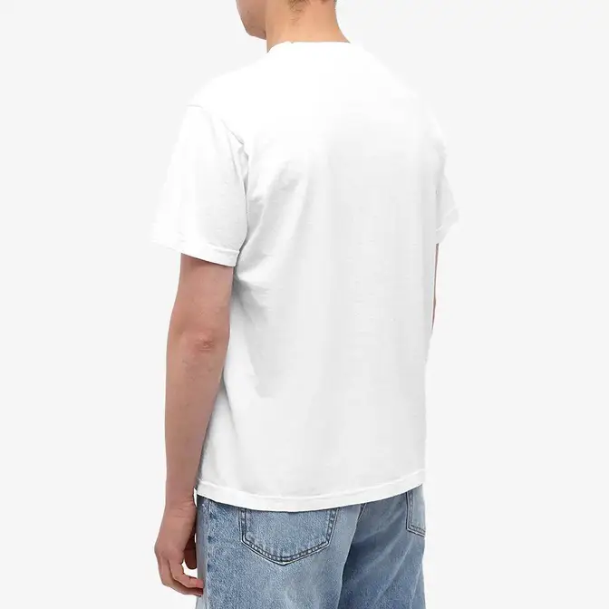 Sporty _ Rich Crest Tee White Kelly Backside