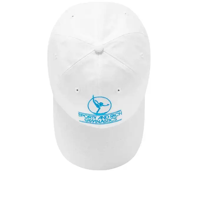 Sporty _ Rich Gymnastics Hat White Blue Top