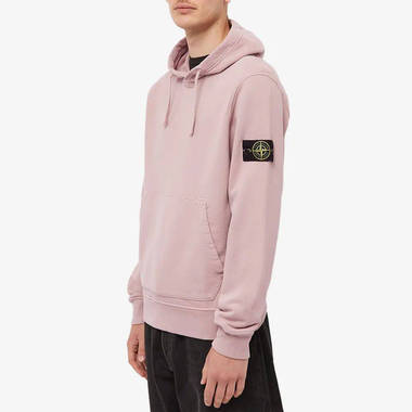 Stone Island Brushed Cotton Popover Hoodie