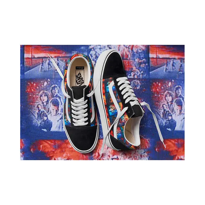 Stranger Things x Vans Old Skool Black Multi | Where To Buy